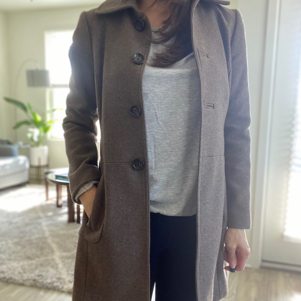 Banana Republic Italian Wool Coat Size Small
